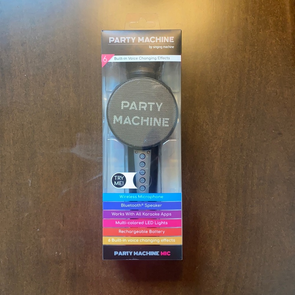 Party machine microphone